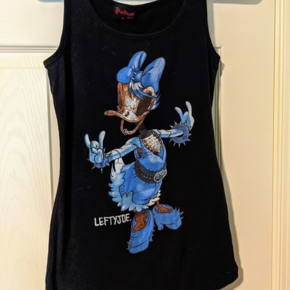 Zombie Daisy Duck tank LowBrow Art Size M